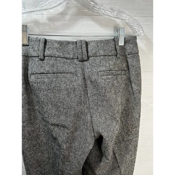 Ann Taylor Loft Gray Trouser Dress Pants‎ Just Below Waist Sz 0 - Picture 3 of 7